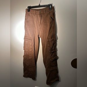 Brown cargo pants, Shein size 4, small.